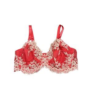 Wacoal 65191 Embrace Lace Underwire Bra Unlined Mid Coverage Floral Lace 38D
